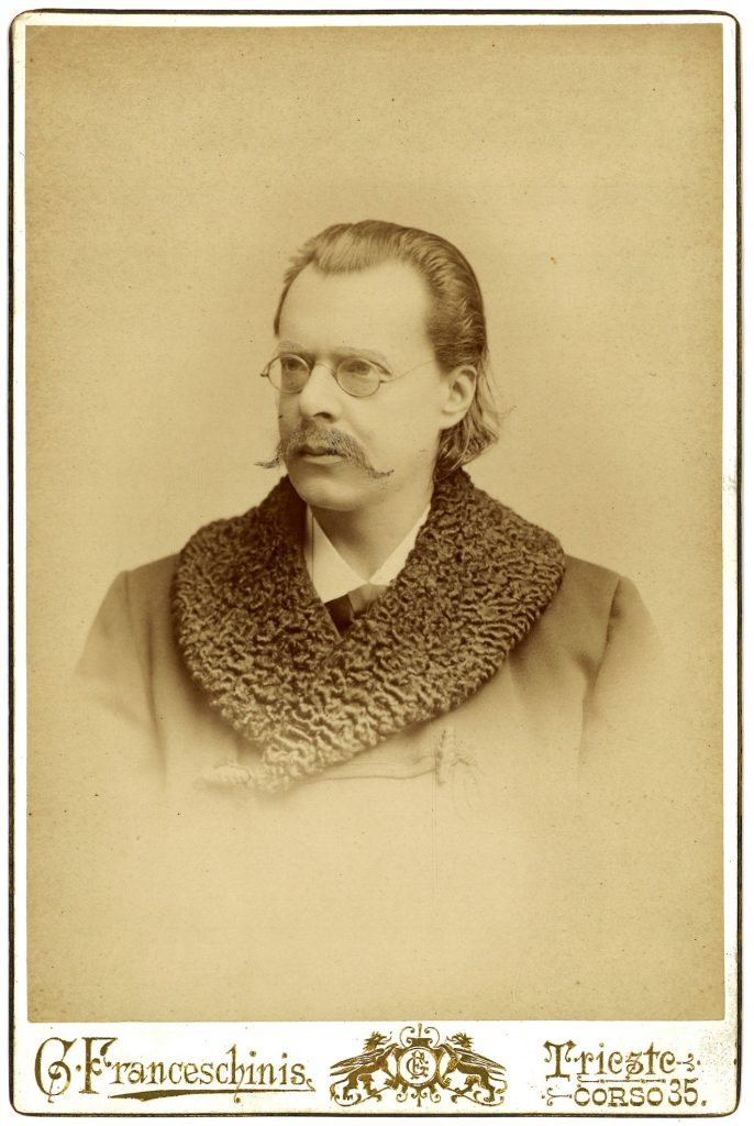 Studio Franceschinis, [Ritratto do Attilio Hortis], 1897 ca. (coll. Biblioteca Hortis, AD, Fondo Hortis)